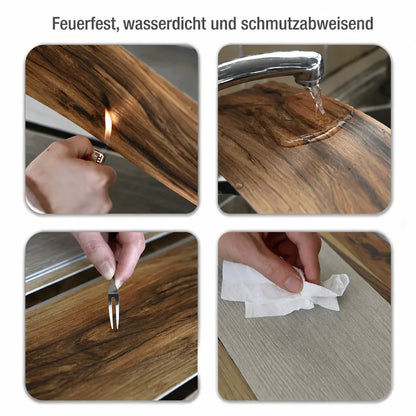 Wasserdichter Holzboden – Verwandeln Sie Ihren Raum in nur 30 Minuten – (60 cm × 15 cm)